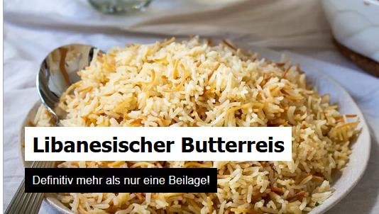 LIBANESISCHER BUTTERREIS
